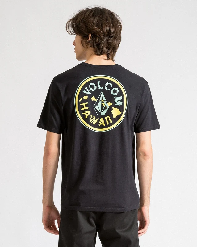 Camiseta Volcom Regular Vibrationz Preta P / PRETO