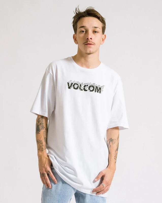 Camiseta Volcom Regular Fire Fight Branca G / BRANCO