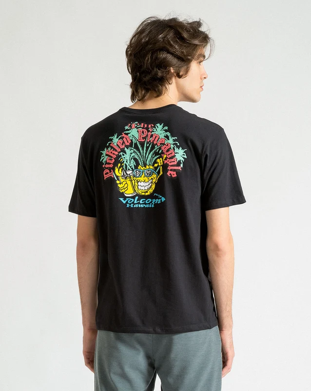 Camiseta Volcom Regular Pickled Preta G / PRETO