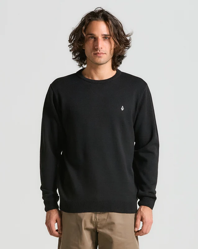 Tricot Volcom Classic Stone Preto G / PRETO