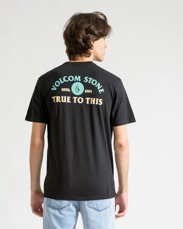 Camiseta Volcom Regular Marcher Preta P / PRETO