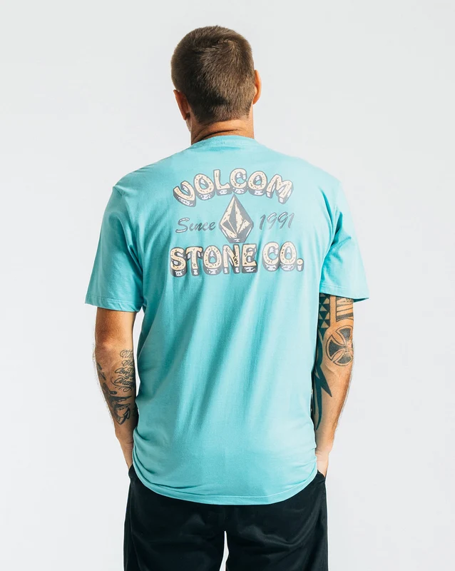 Camiseta Volcom Regular Ranchero Azul G / AZUL CLARO