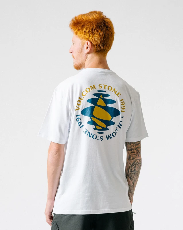 Camiseta Volcom Regular Osmosis Branca GG / BRANCO