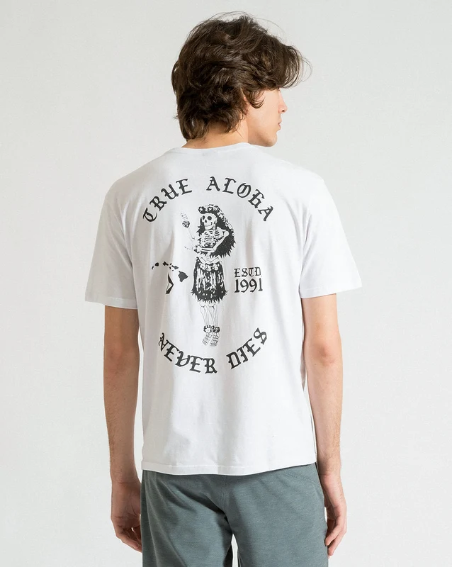 Camiseta Volcom Regular True Aloha Branca G / BRANCO