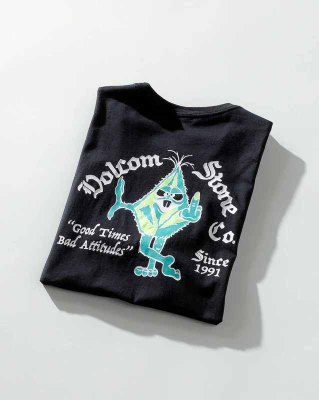 Camiseta Volcom Regular Party Preta M / PRETO