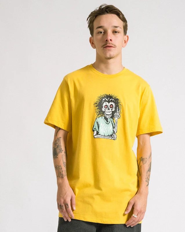 Camiseta Volcom Slim Skunky Amarela P / AMARELO