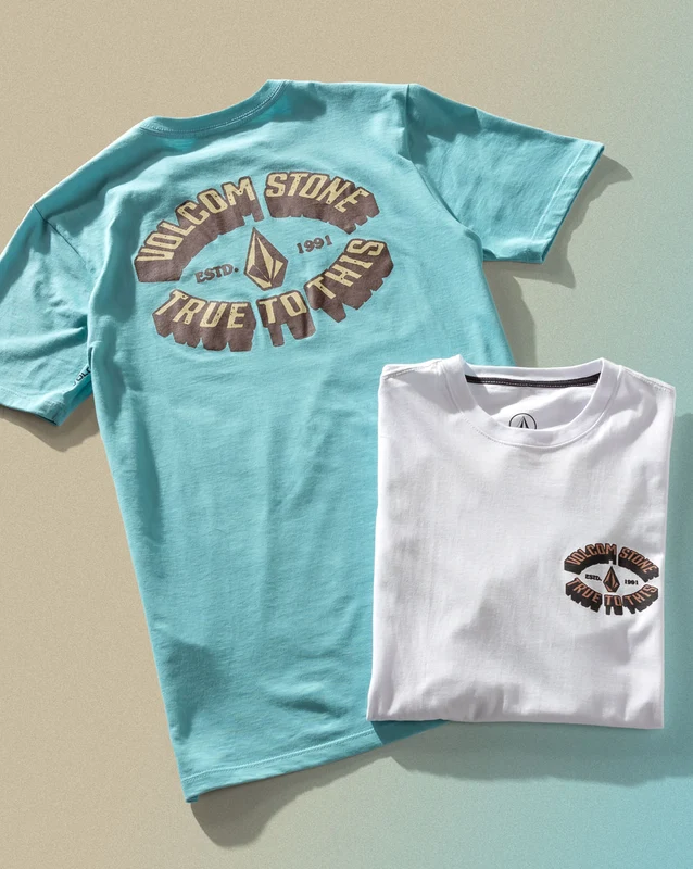 Camiseta Volcom Long Fit Mechanic Azul GG / AZUL CLARO