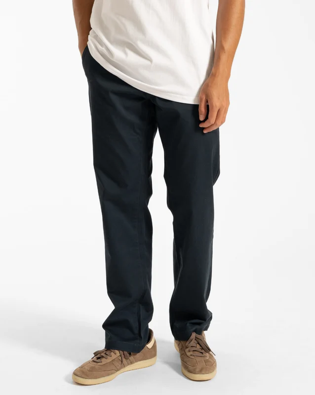 Calça Volcom Frickin Modern Stretch Chino Dark Navy 42 / Cinza