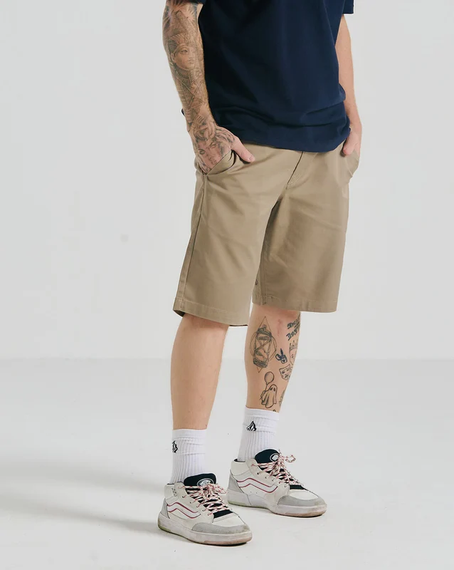 Walkshort Volcom Frickin Modern Stretch Chino Khaki 44 / KHAKI
