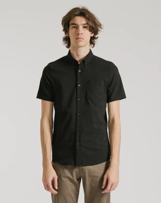 Camisa Volcom Everett Oxford Black G / Preto