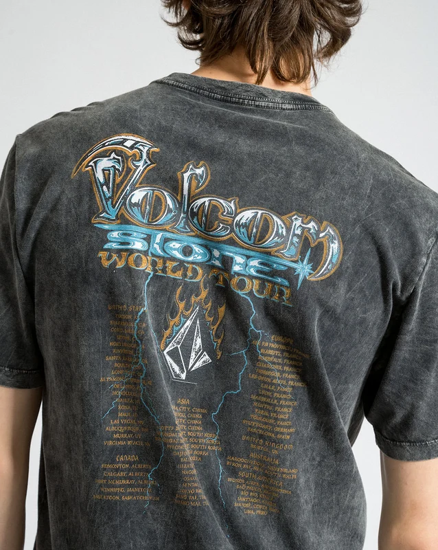 Camiseta Volcom Regular Stone Ghost Preta P / PRETO