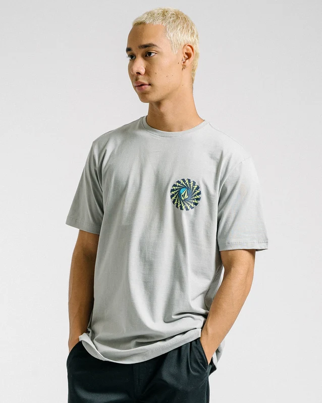 Camiseta Volcom Regular Molchat Cinza M / Cinza