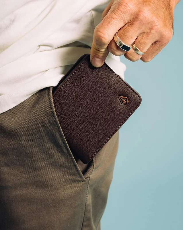 Carteira Volcom Slim Stone Marrom UN / Marrom