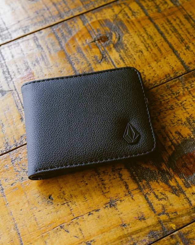 Carteira Volcom Slim Stone Preta UN / Preto