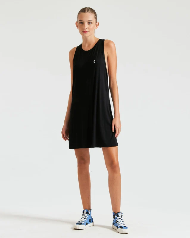 Vestido Volcom Breeze Beach Preto G / PRETO
