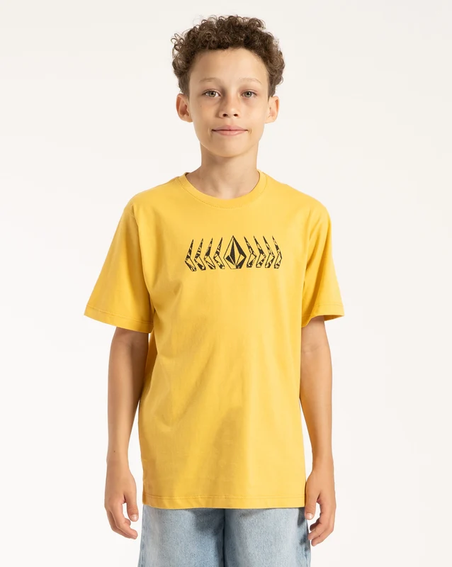 Camiseta Volcom Phaset Juvenil Amarelo 14 / Amarelo