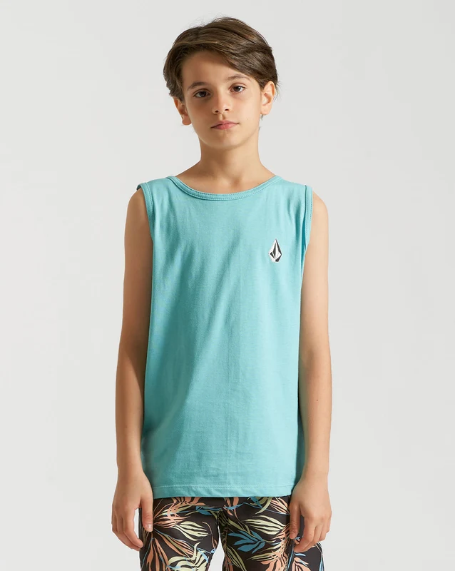 Regata Volcom Regular Iconic Stone Juvenil Azul 8 / Azul Claro