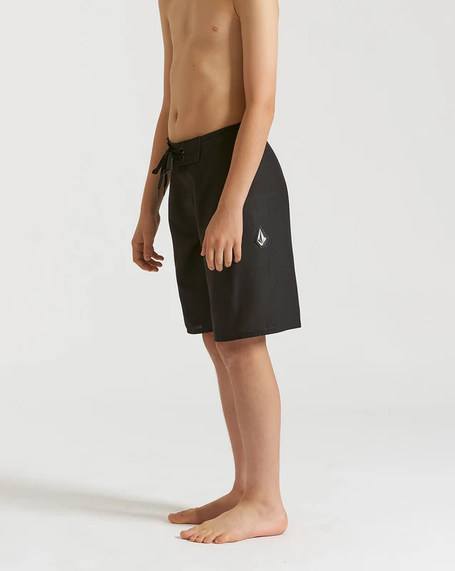 Boardshort Volcom Lido Solid Juvenil Preto 14 / PRETO