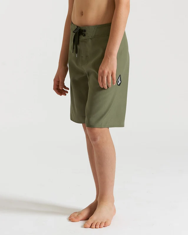 Boardshort Volcom Lido Solid Juvenil Verde 8 / VERDE
