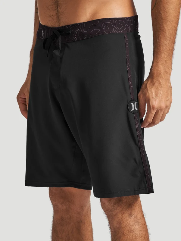 Boardshort Hurley Frequency Stripe 19,5" Preto 40 / PRETO