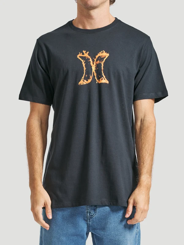 Camiseta Hurley Icon Fire Preta P / Preto