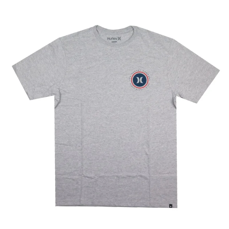 Camiseta Hurley Silk Multi Circle Mescla Cinza