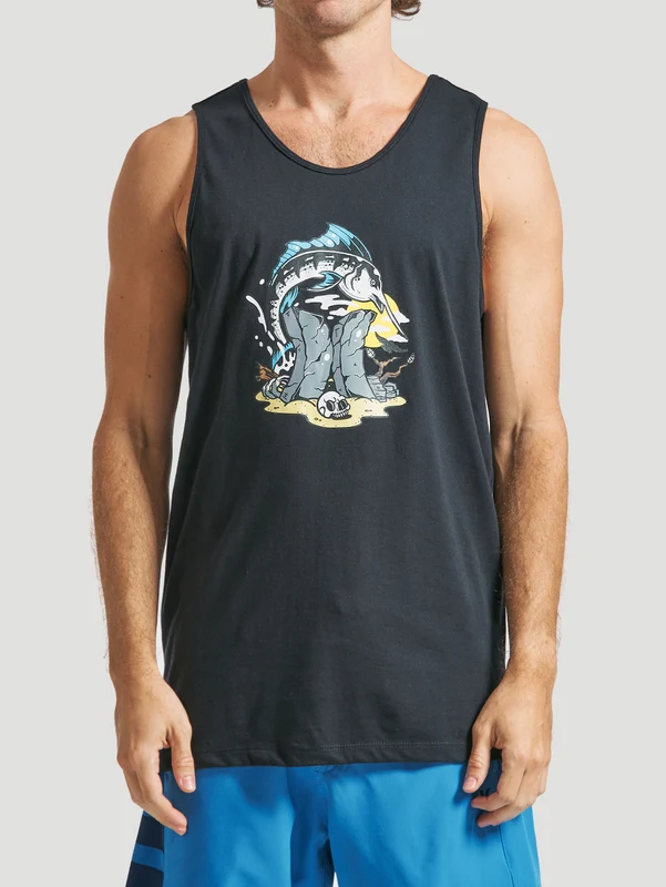 Regata Hurley Bedrock Preta M / PRETO
