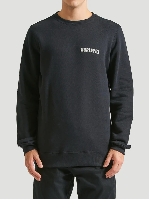Moletom Careca Preto Hurley Square GG / PRETO