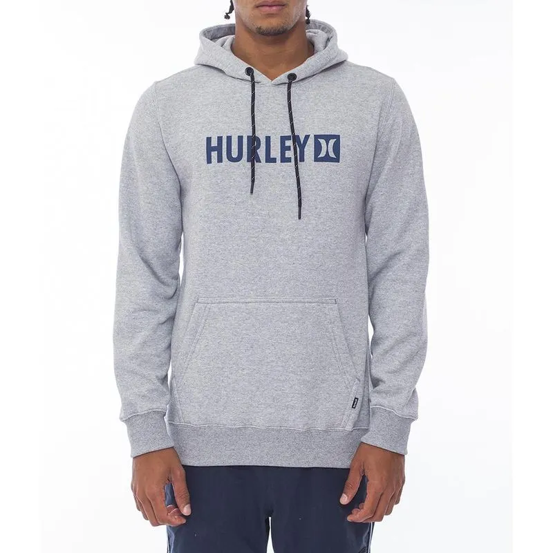 Moletom Hurley Canguru Square WT24 Masculino Mescla Cinza GG / cinza