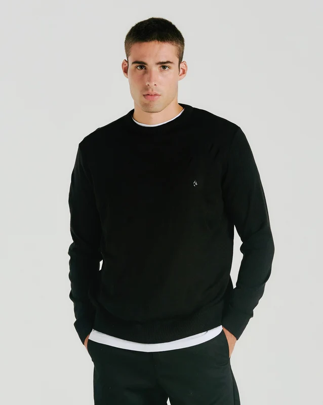 Tricot Volcom Classic Stone Preto GG / Preto