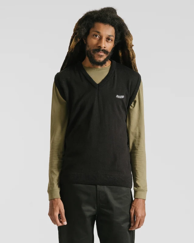 Colete Tricot Volcom Pistol Preto P / Preto