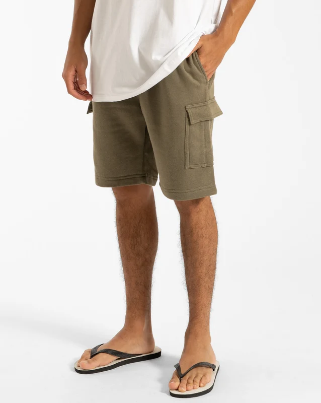 Bermuda Moletom Volcom Comf Cargo Militar GG / Verde