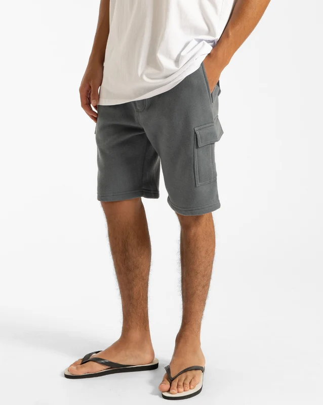 Bermuda Moletom Volcom Comf Cargo Grafite P / Cinza