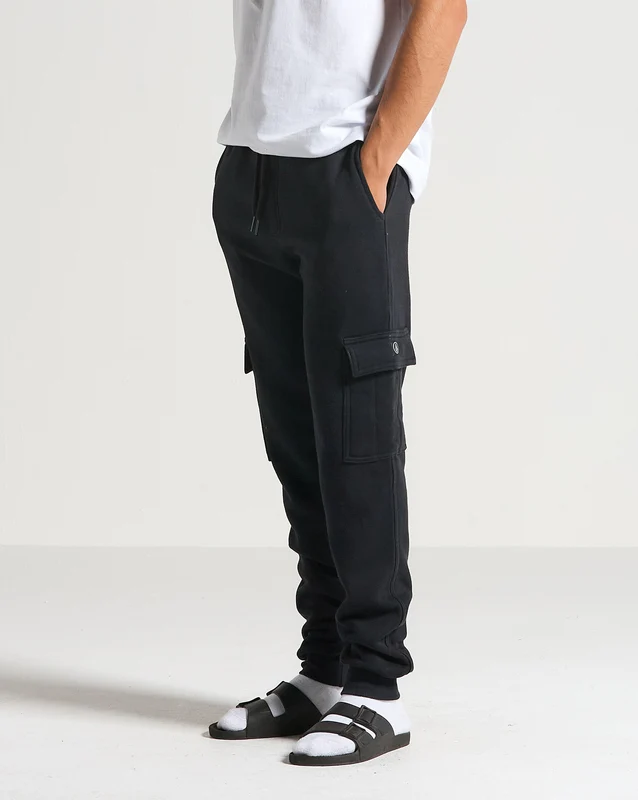 Calça Moletom Volcom Comf Cargo Preta GG / PRETO