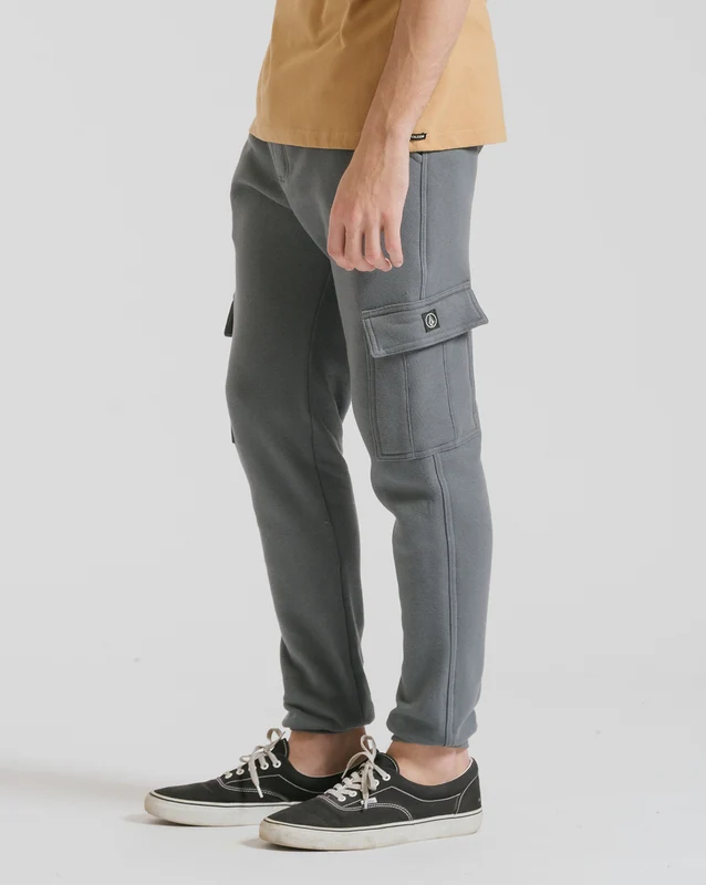 Calça Moletom Volcom Comf Cargo Grafite P / Cinza