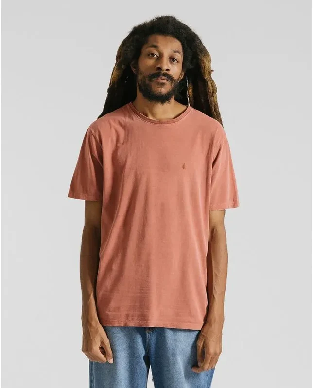 Camiseta Volcom Solid Stone Ferrugem P / Ferrugem