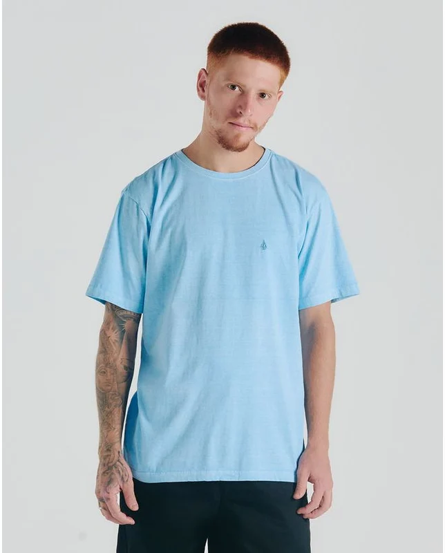 Camiseta Volcom Solid Stone Azul GG / AZUL CLARO