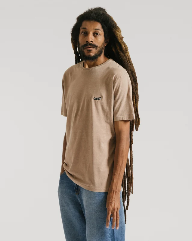 Camiseta Volcom Pistol Stone Caramelo G / Bege