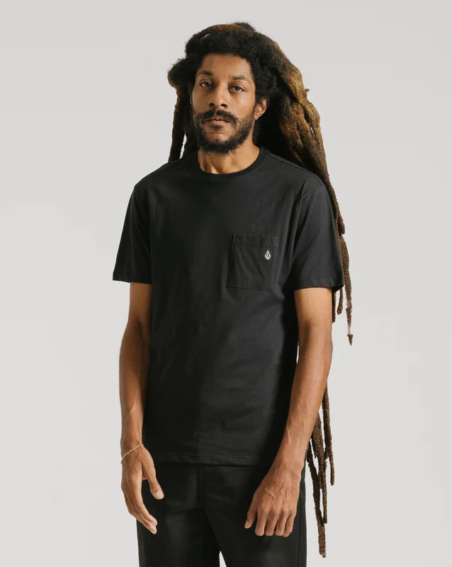 Camiseta Volcom Stone Pocket Preta P / PRETO