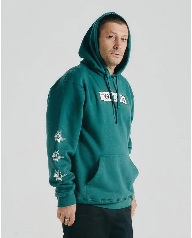 Moletom Volcom Canguru Dual Stone Verde M / VERDE