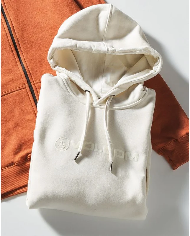 Moletom Volcom Canguru New Style Off White M / Off White