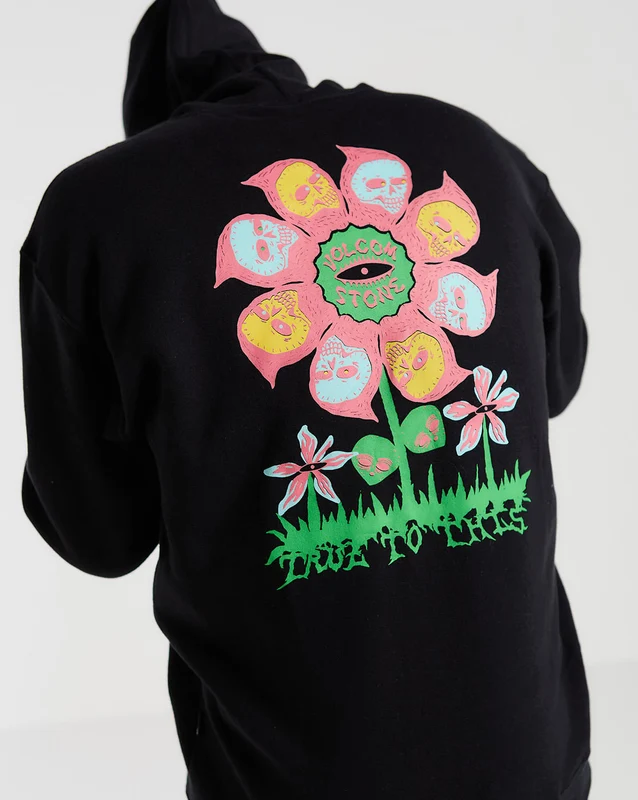 Moletom Volcom Canguru Earth Tripper Preto P / PRETO