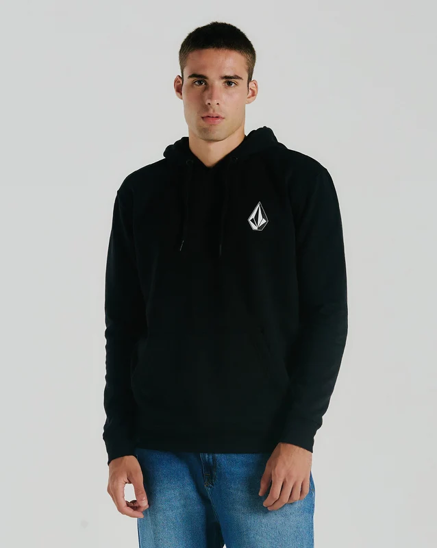 Moletom Volcom Canguru Iconic Stone Preto M / Preto