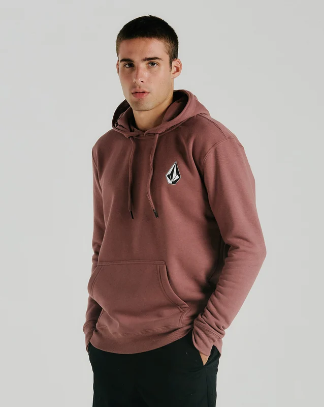 Moletom Volcom Canguru Iconic Stone Bordô M / Bordo