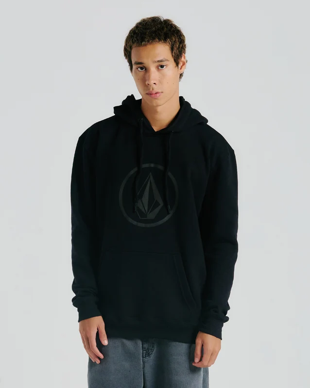 Moletom Volcom Canguru Volstoned Preto G / Preto