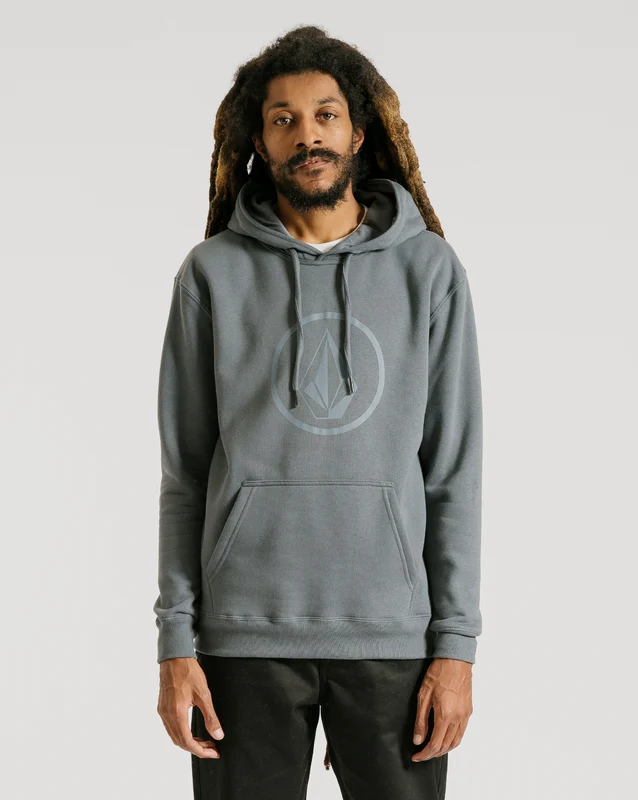 Moletom Volcom Canguru Volstoned Grafite G / Cinza