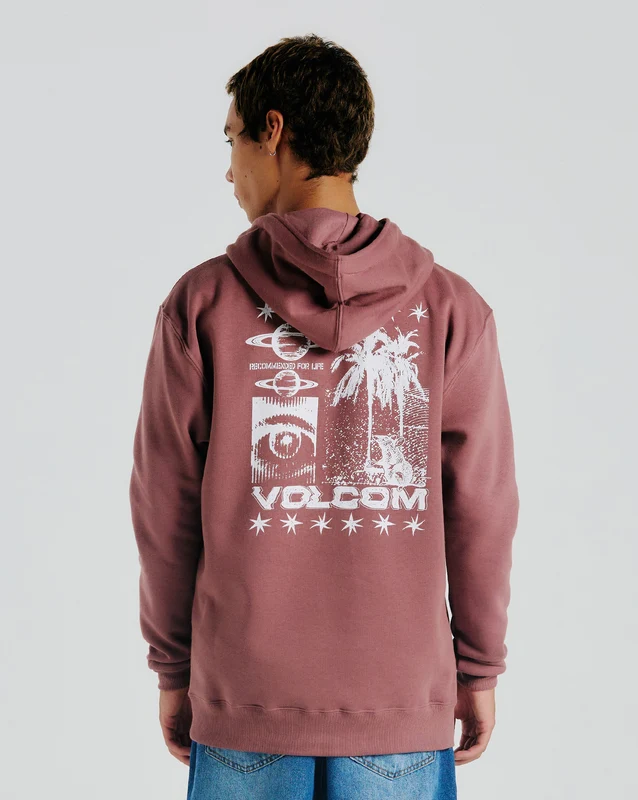 Moletom Volcom Canguru Watanite Bordô M / Vermelho