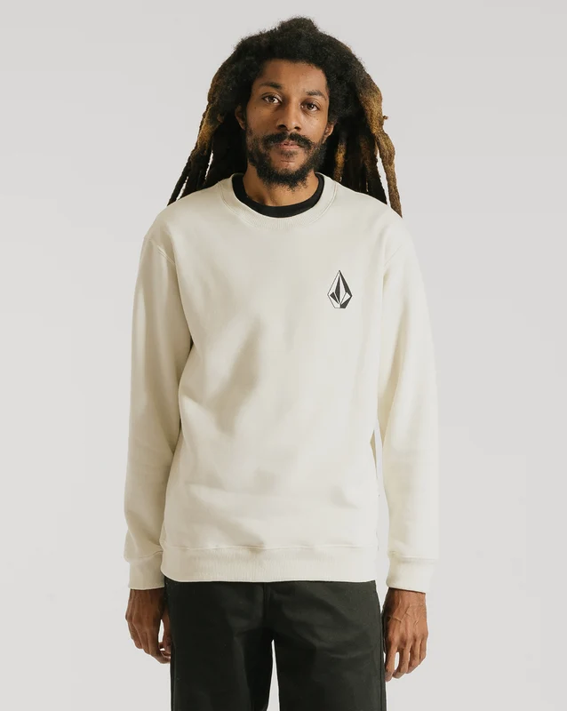 Moletom Volcom Careca Iconic Stone Off White G / Off White