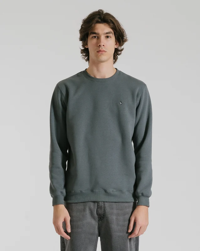 Moletom Volcom Careca Single Stone Grafite P / Grafite