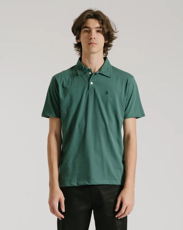 Polo Volcom Solid Stone Verde M / VERDE